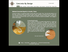 Tablet Screenshot of concretebydesigntexas.com